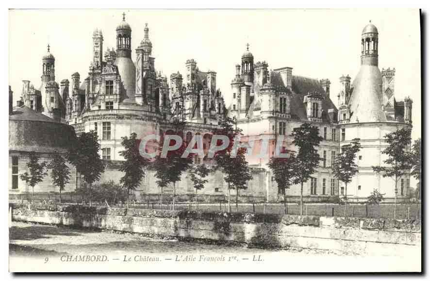 CPA Chambord Le Chateau L'Aile Francois I 