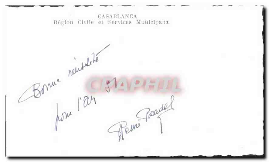 CPA Bonne et Heureuse Annee du Maroc  — Back
