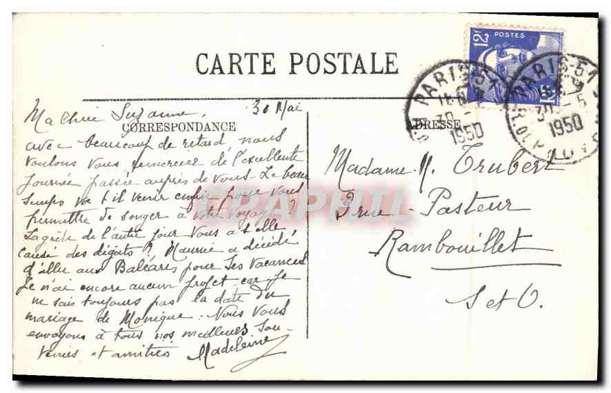 CPA Menton Vue generale du Jardin Public  — Rückseite