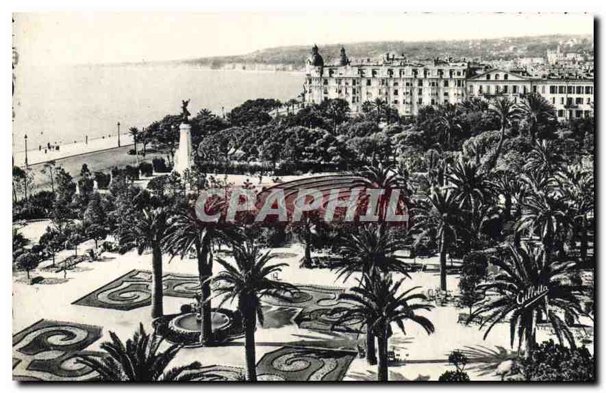 CPA Nice Les Jardins Albert I L'Hotel Ruhi 