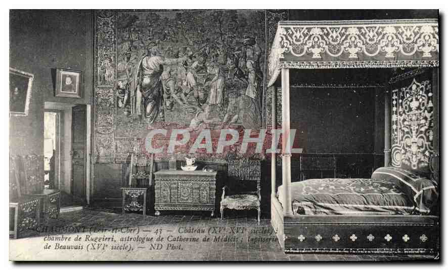 CPA Chaumont Loir et Cher Chateau Chambre de Ruggieri astrologue de Catherine de Medicis 