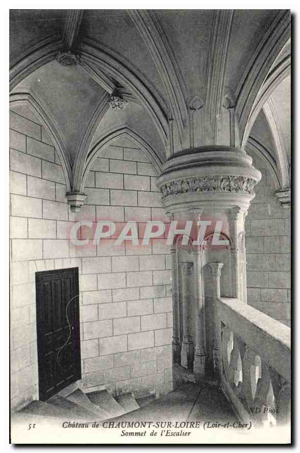 Château de Chaumont-sur-Loire — Sommet de l'Escalier — ND Phot.