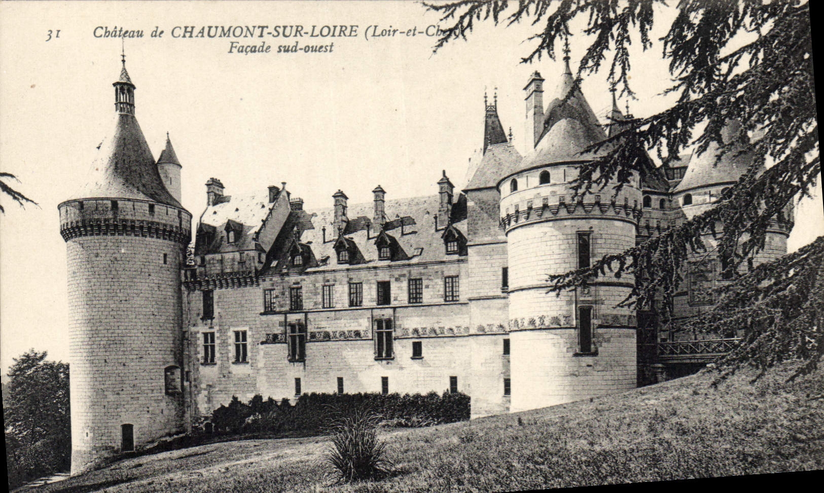 CPA Chateau de Chaumont sur Loire Loir et Cher Facade Sud Ouest 