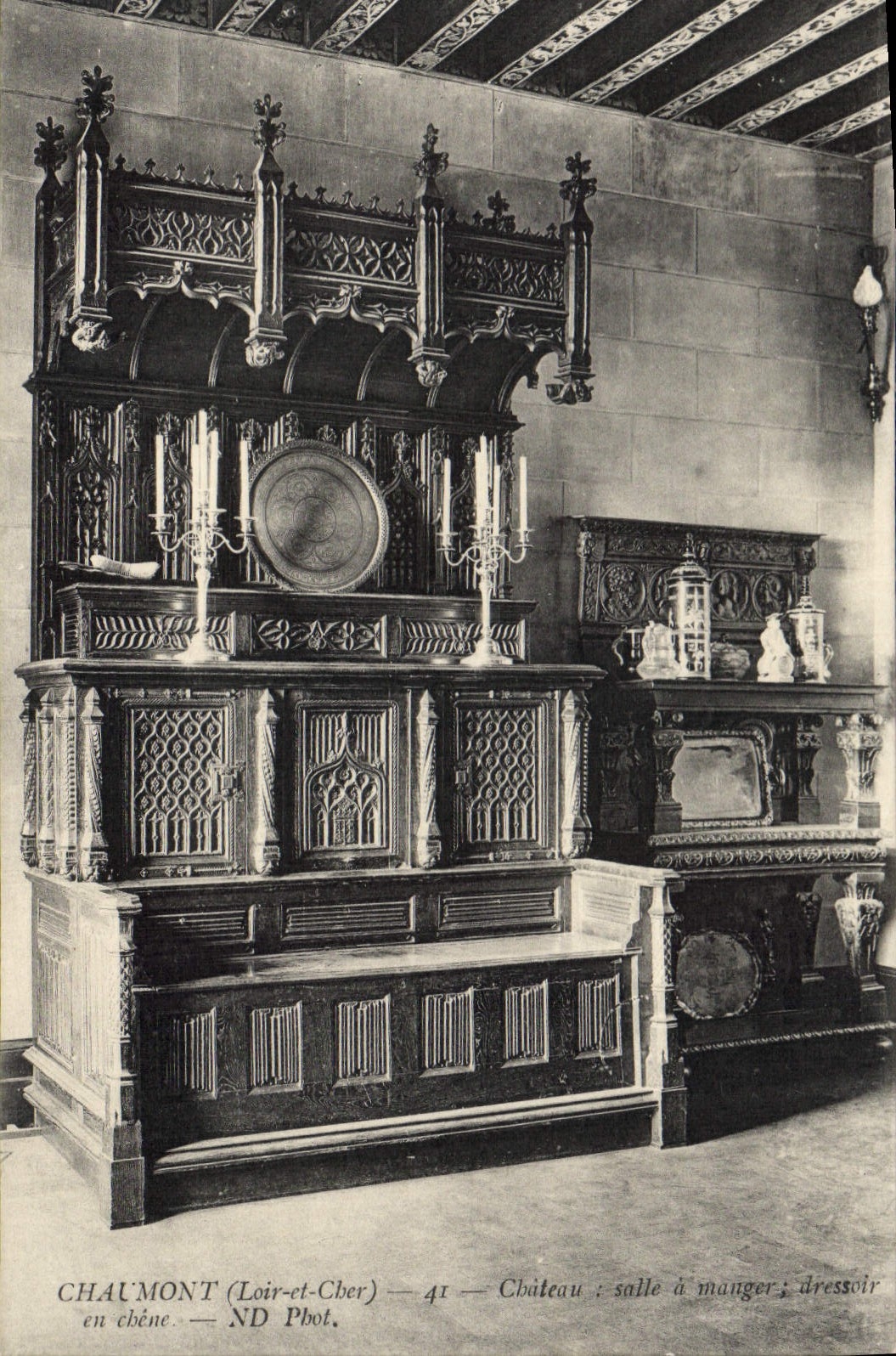CPA Chaumont Loir et Cher Chateau salle a manger 