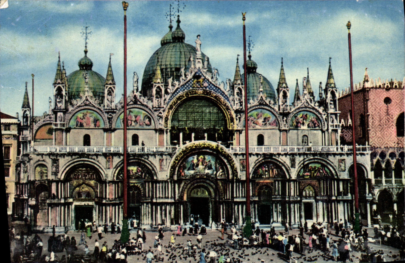 CPA Venezia Place et Eglise de St Marc 