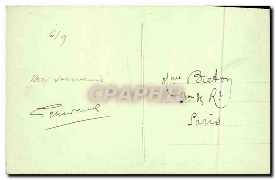 Chamonix — La Mer de Glace et les Charmoz — LL. — N° 106 — Verso
