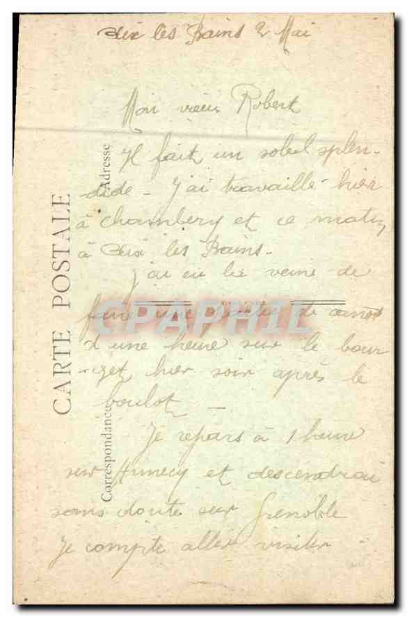 CPA La Savoie Hautecombe et son Abbaye Le Lac du Bourget Aix les Bains et le Revard  — Rückseite