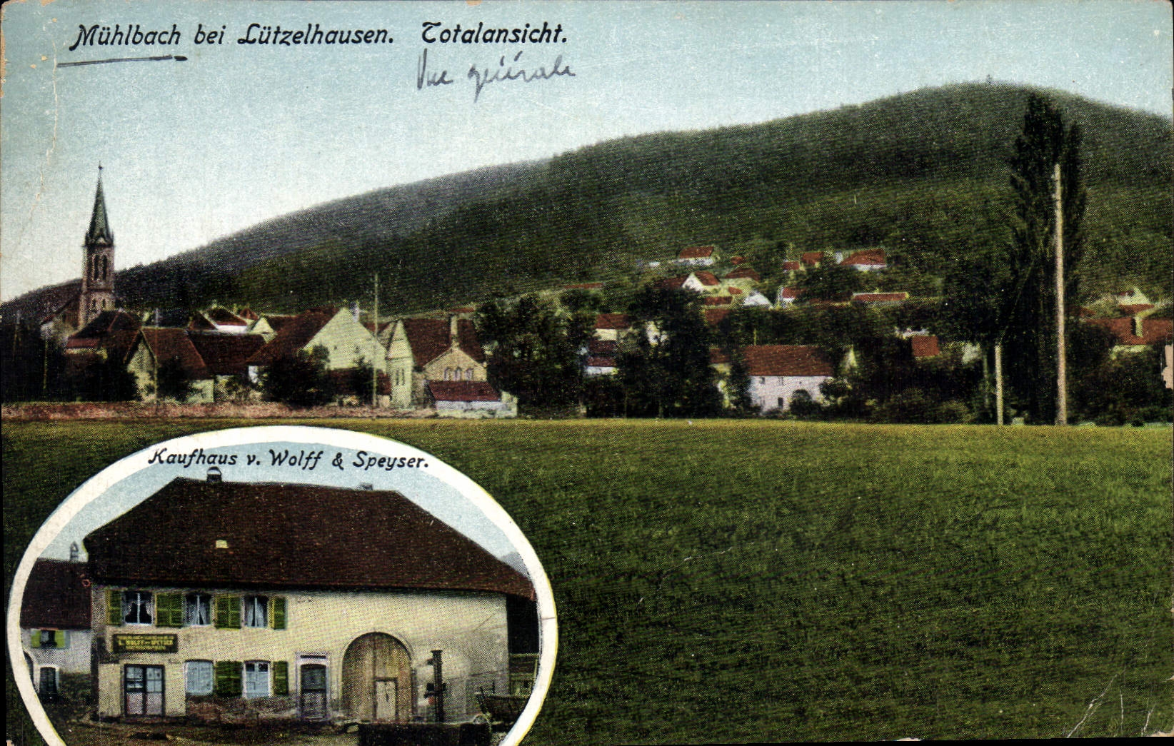 CPA Muhlbach bei Cutzelhausen Totalansicht 