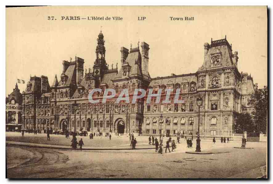 CPA Paris L'Hotel de Ville 