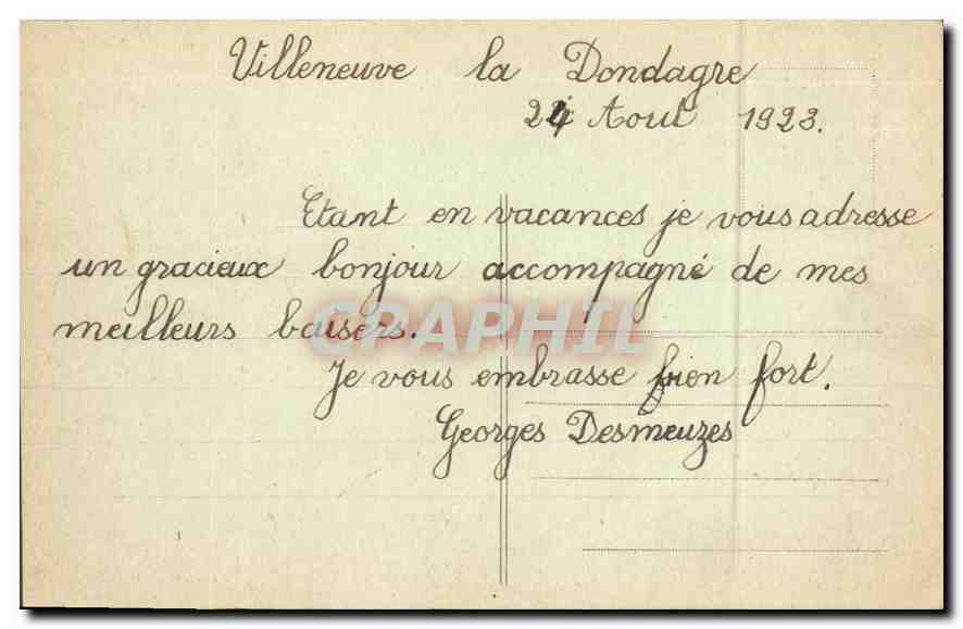 CPA Sens Pittoresque Vue de l'Yonne dans la Traversee de Sens  — Rückseite