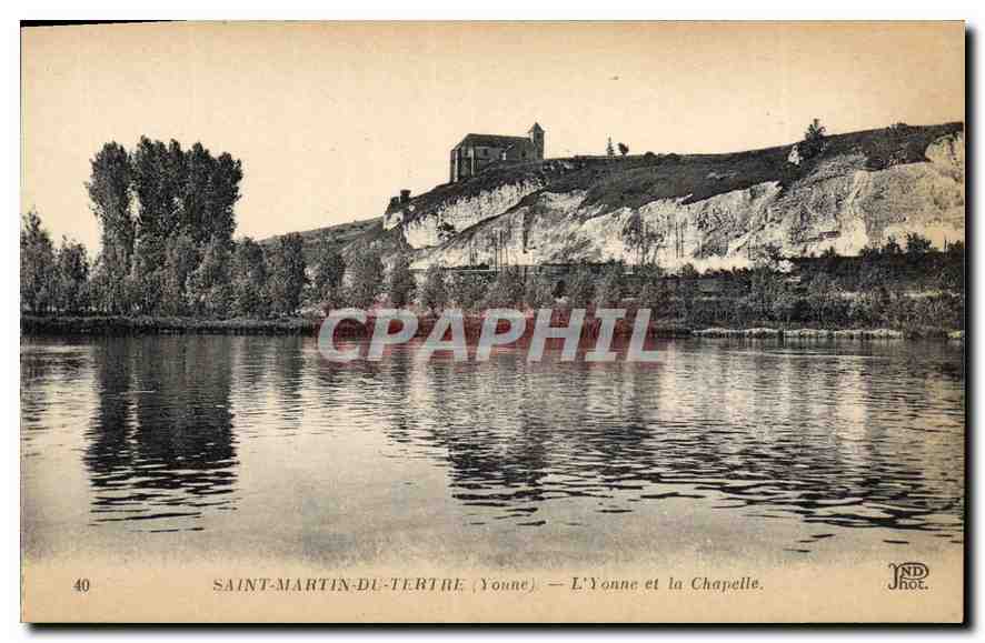 CPA Saint Martin du Tertre Yonne L'Yonne et la Chapelle 