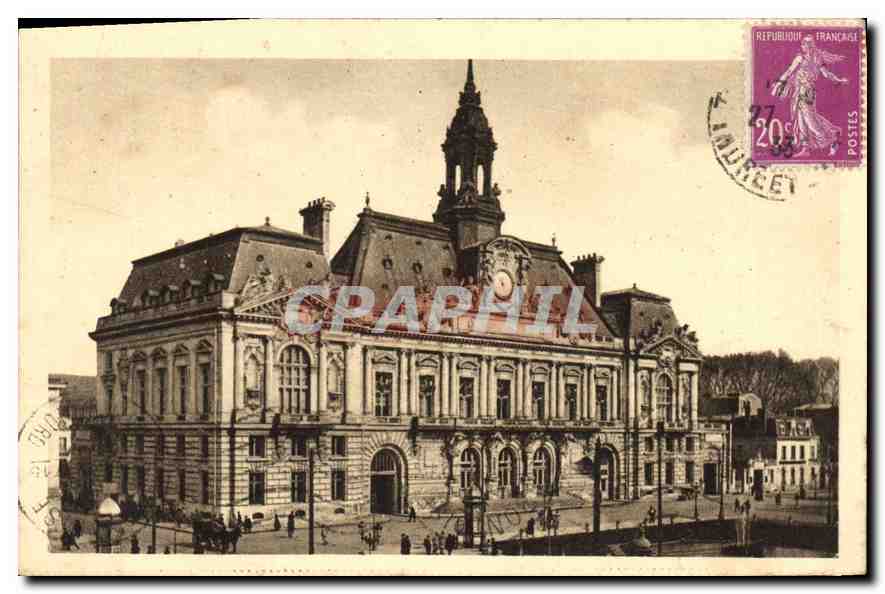 CPA Tours I et L L'Hotel de Ville 