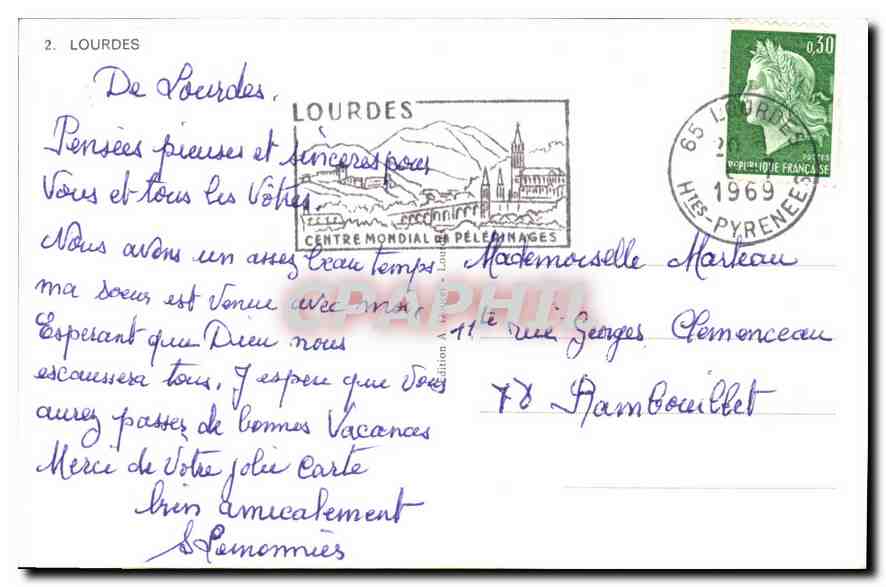 CPA Lourdes  — Verso