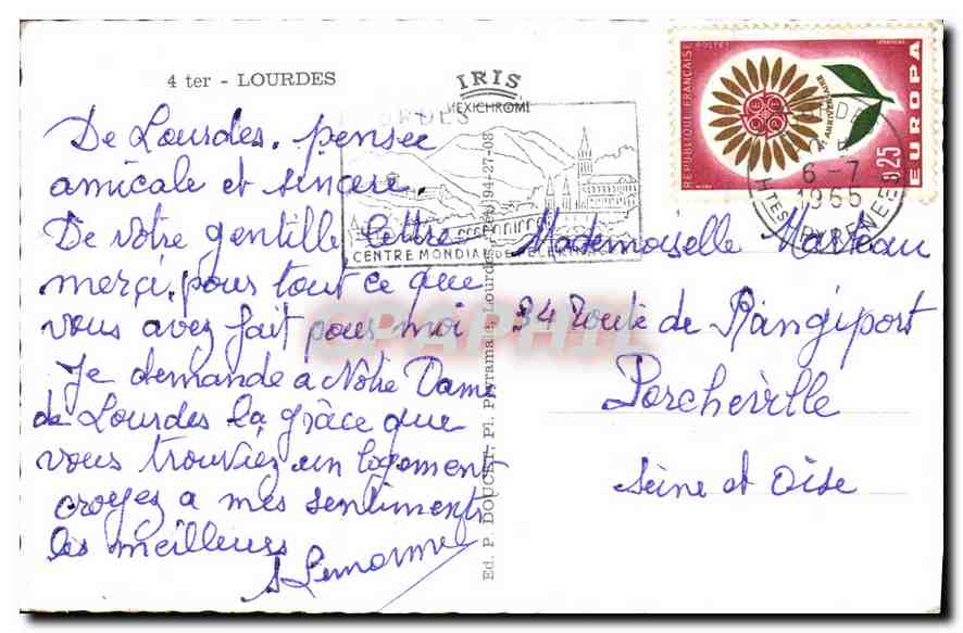 CPA Lourdes  — Verso
