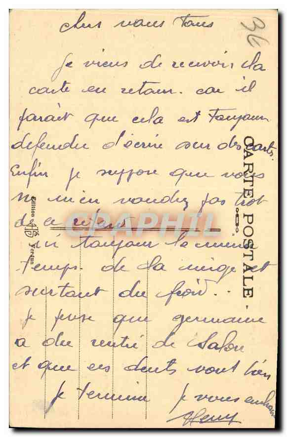 CPA Monument aux Enfants de Verdun morts pour la France  — Verso