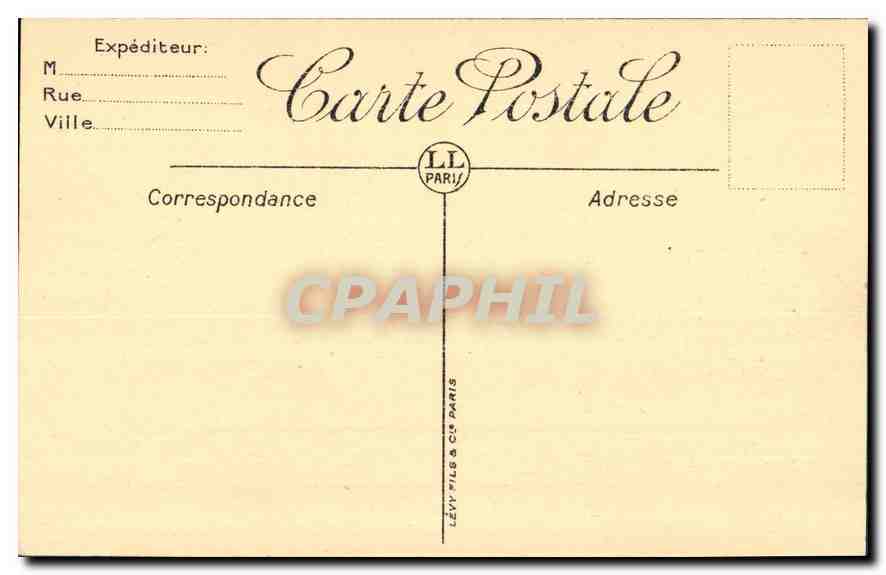 CPA Valence Place de la Republique et l'Hotel de la Croix d'Or au Fond Crussol  — Rückseite