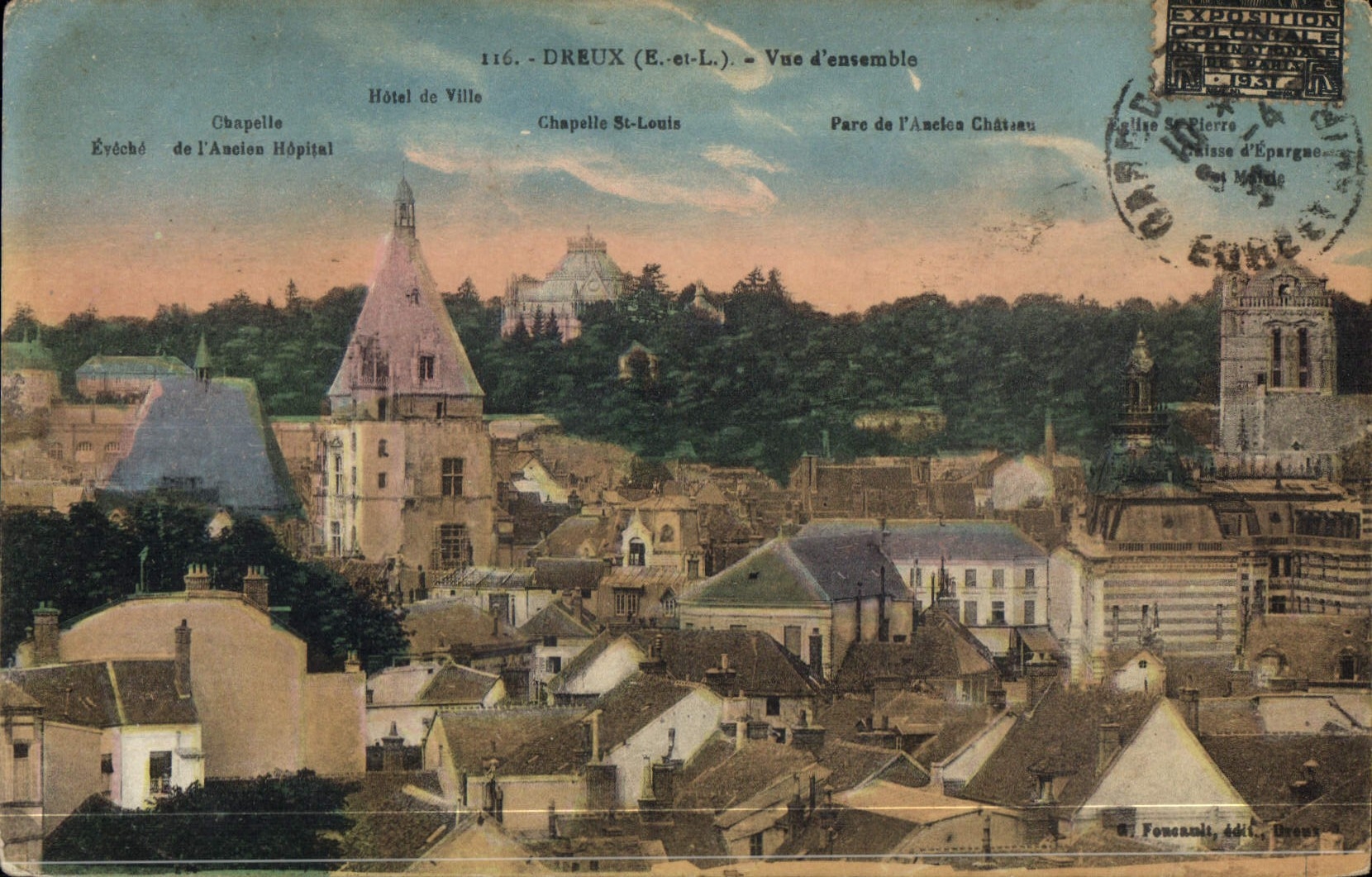 Dreux (E.-et-L.) — Übersicht — G. Fonsonni, Verlag Brays
