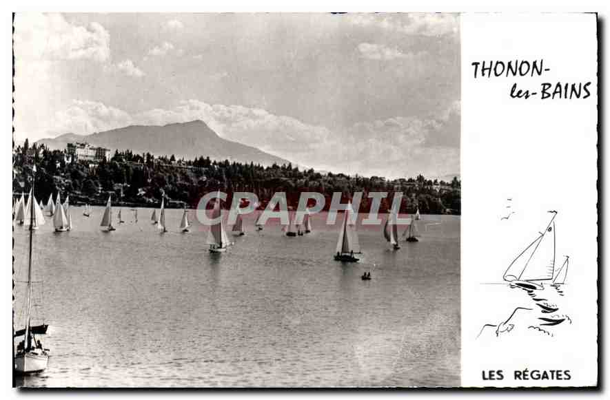 CPA Thonon les Bains Les Regates 