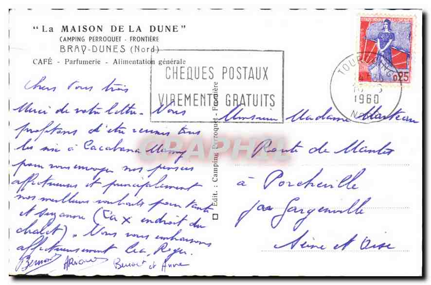Camping Perroquet - Border — Braÿ-Dunes (Nord) — Publisher: Camping Perroquet — Back