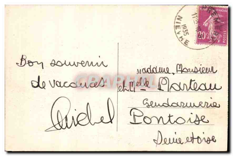 CPA Nevers La Loire et la Cathedrale  — Rückseite