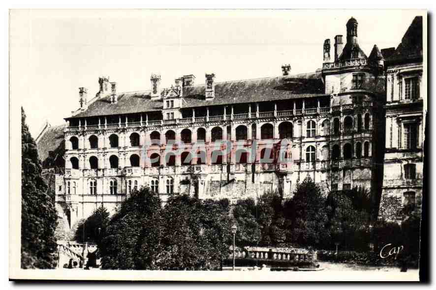 CPA Blois Le Chateau Facade nort dite aile Francois 