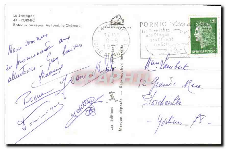 CPA Cote de Jade St Brevin les Pins Souvenir  — Back