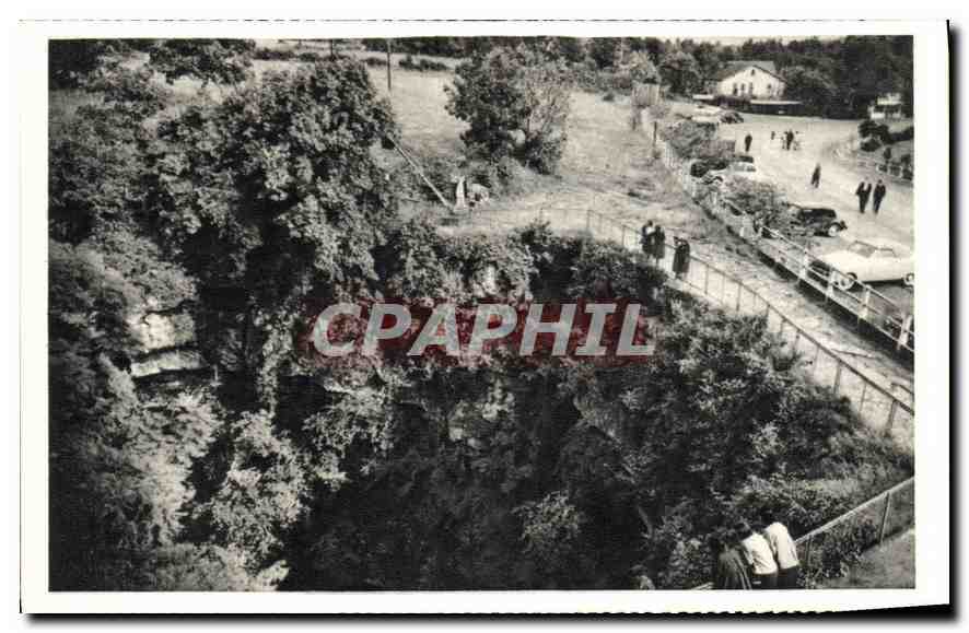CPA Padirac L'orifice du gouffre Vue aerienne 