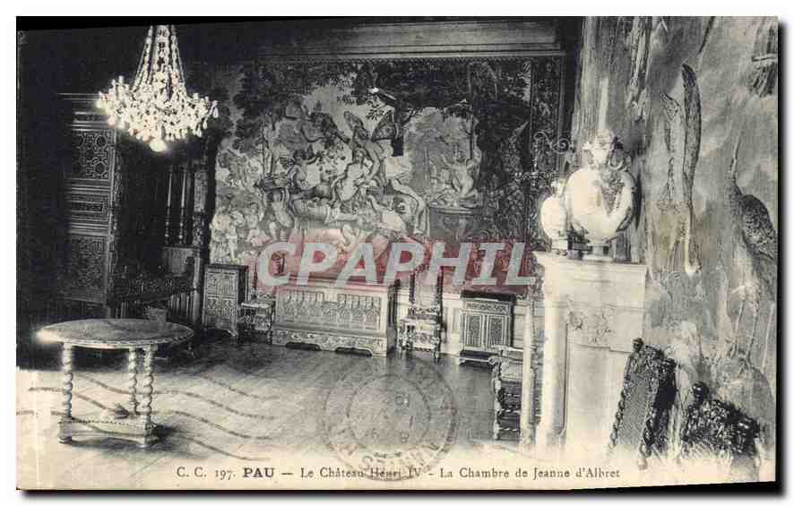 CPA Pau Le Chateau Henri IV La Chambre de Jeanne d'Albret 