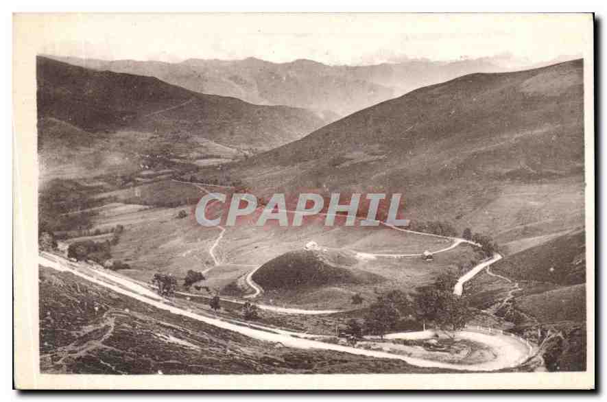 CPA Luchon Col de Peyresourde les lacets 