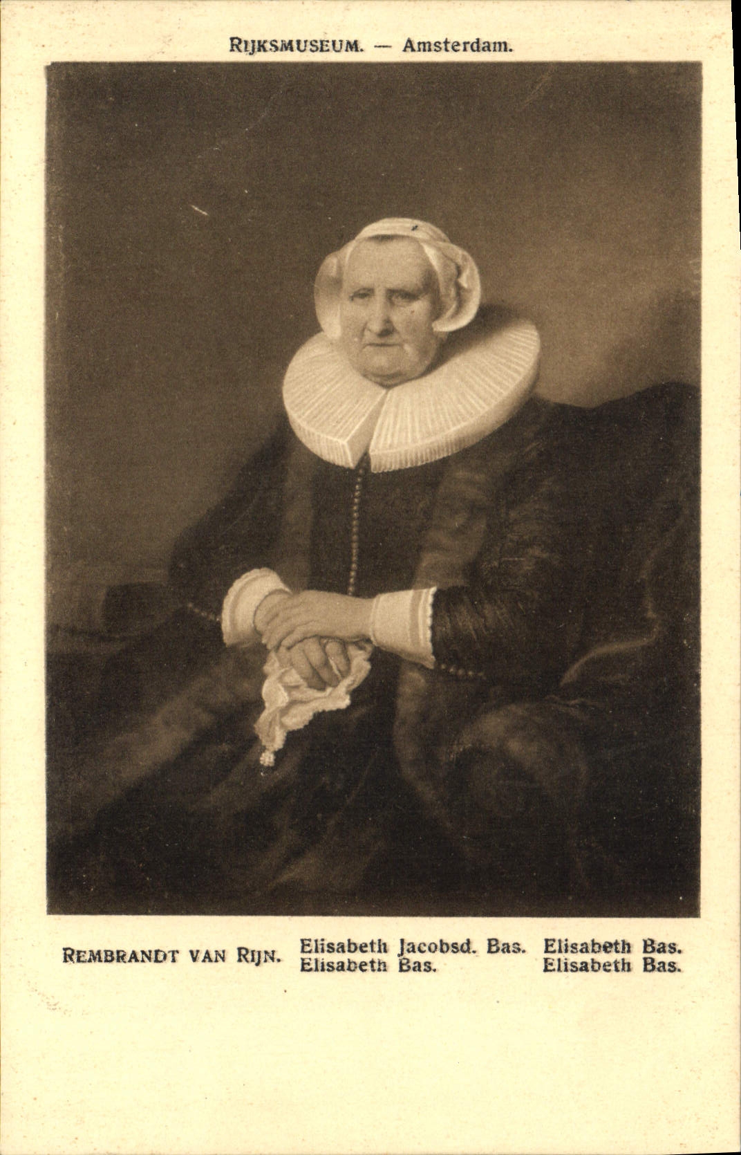 Portrait d'Elisabeth Bas — Rijksmuseum — Amsterdam — Rembrandt van Rijn