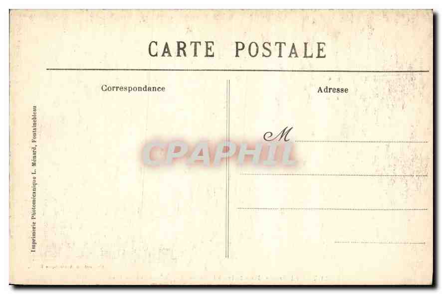 Palais de Fontainebleau — Le Château vu du Parc — Collection Artistique L. M. — Rückseite