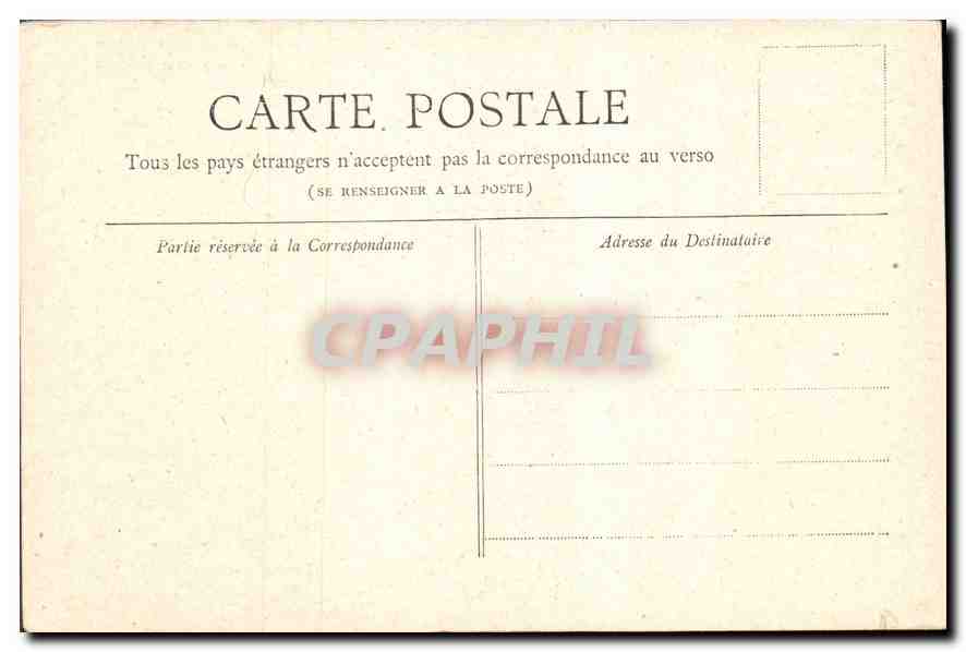 CPA Paris Place de la Republique  — Rückseite