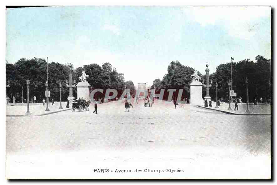 CPA Paris Avenue des Champs Elysees 