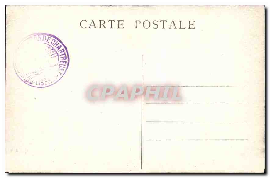 Dauphiné — Couvent de la Grande-Chartreuse — La Salle du Chapitre — Verso