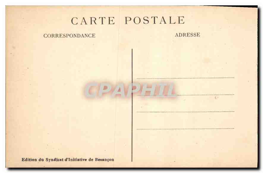 CPA Besancon les Bains Vue generale du Casino et d'Etablissement des Bains Salins de la Mouillere  — Rückseite