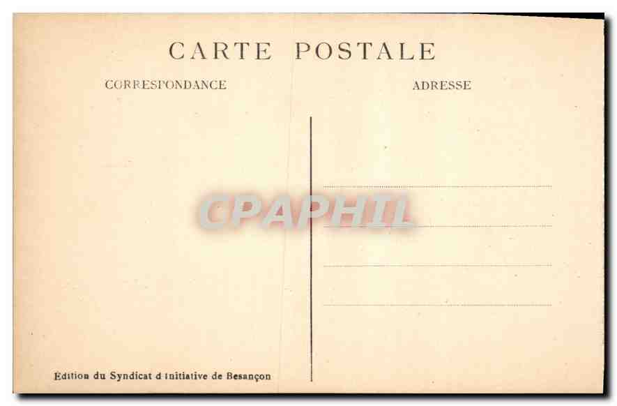 Le Doubs à Micaud - La Citadelle — Besançon-les-Bains — Édition du Syndicat d'Initiative de Besançon — Rückseite
