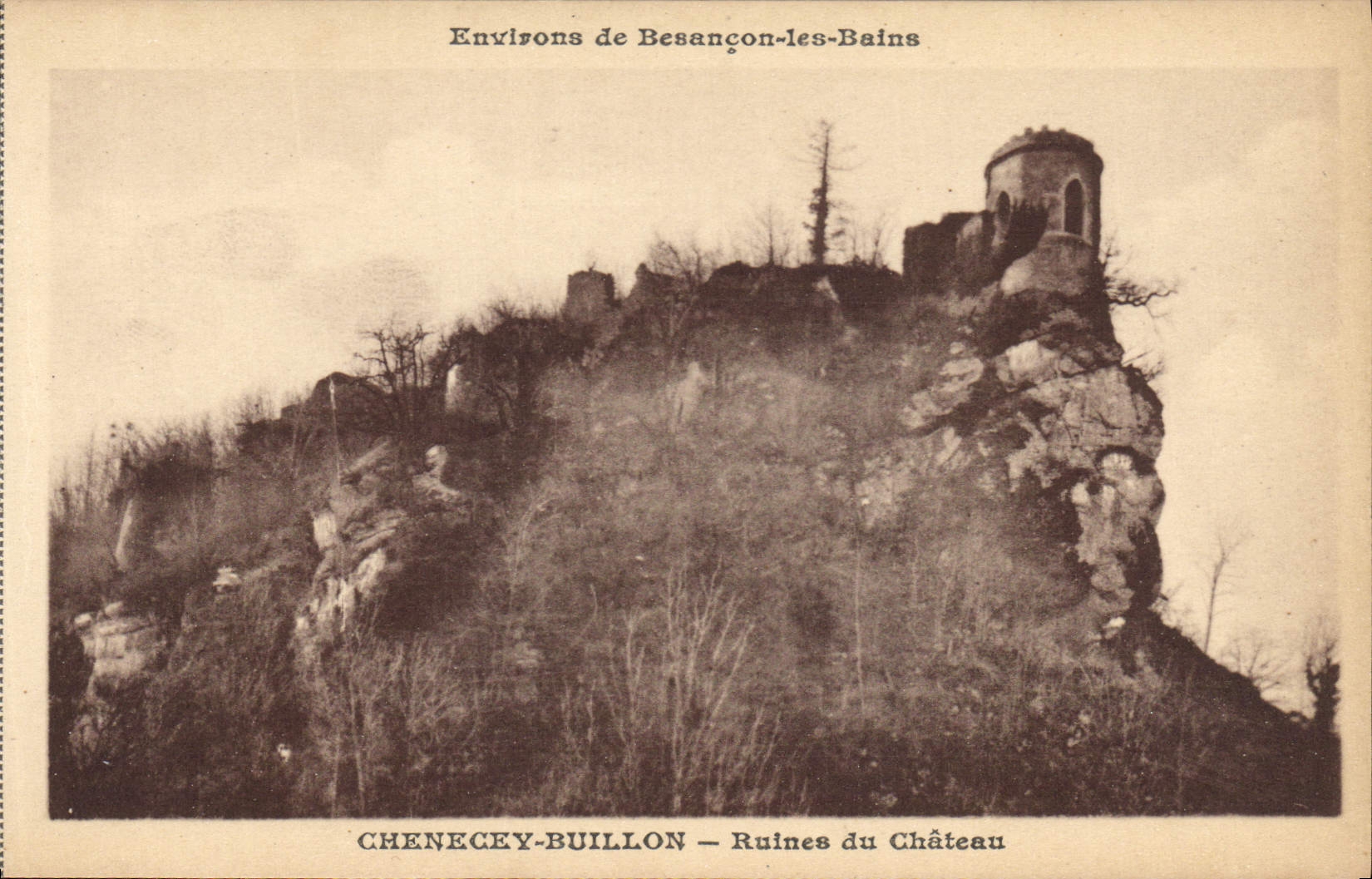 Chenecey-Buillon — Ruines du Château — Edition du Syndicat d'Initiative de Besançon