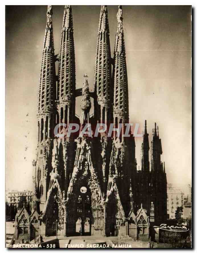 CPA Barcelona Templo Sagrada Familia 