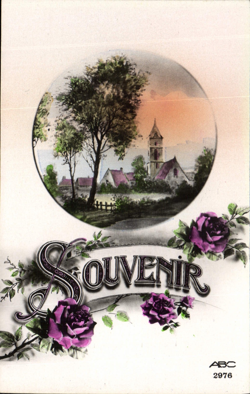 CPA Souvenir Fleurs