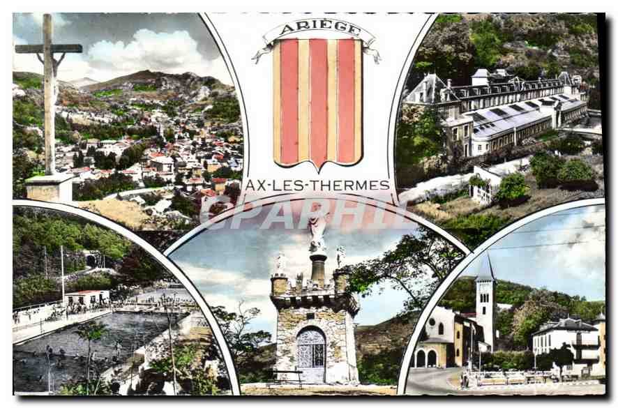 CPA Aux les Thermes Ariege Vue Generale Etablissement le teich 