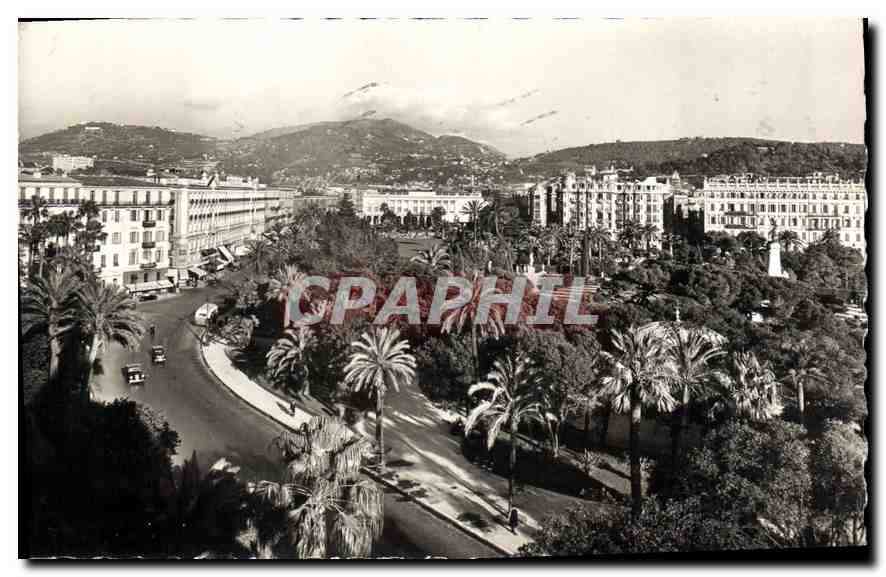 CPA Nice Les Jardins Albert 1st Vus de l'Hotel Ruhl Au fond la place Massena et le Casino Municipal 