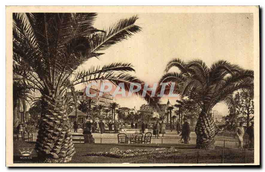 CPA Cannes Les Jardins du Casino 
