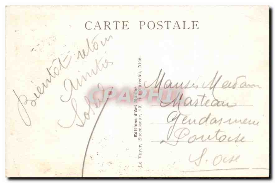 Cannes — Les galeries fleuries — Boka Nouvelautes et Tea Room — Éditeur : Le Voyez, Nice — Verso