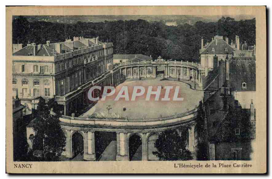 CPA Nancy L'Hemicycle de la Place Carriere 