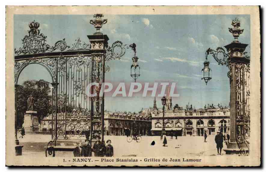 CPA Nancy Place Stanislas Grilles de Jean Lamour 