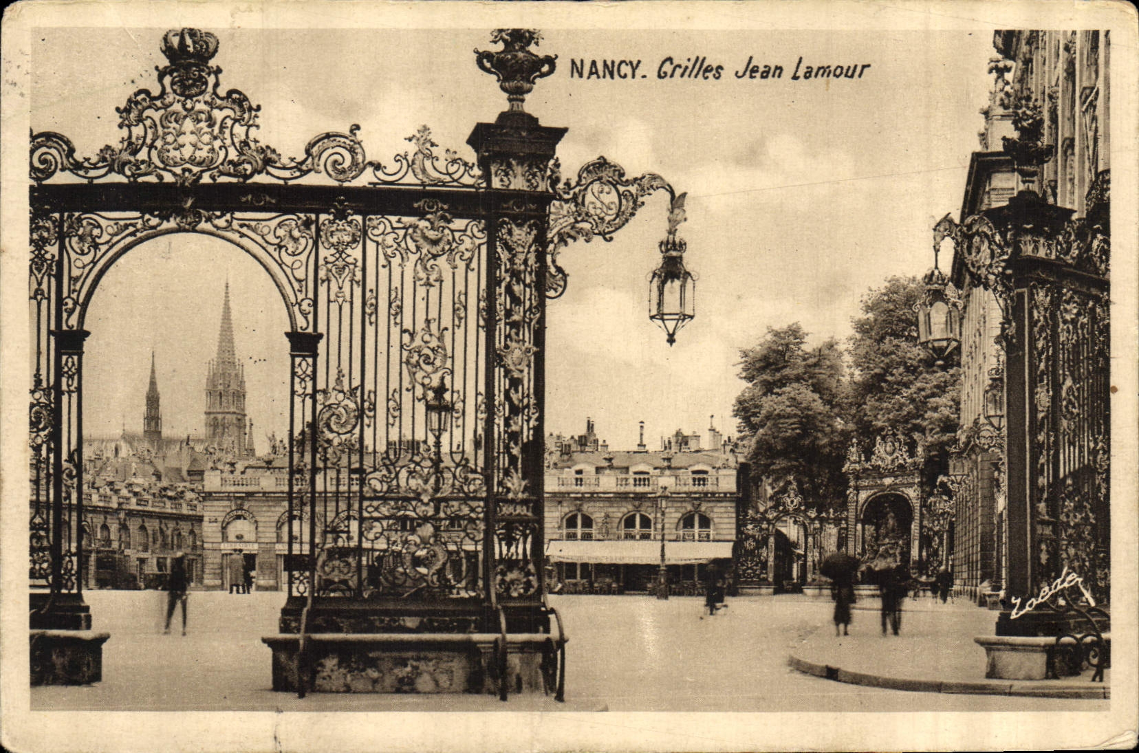 NANCY. Grilles Jean Lamour — Éditeur V. Roder, n° 10 Place Stanislas