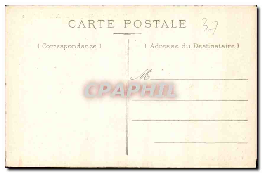 CPA Loches Vue generale de la Ville haute  — Rückseite
