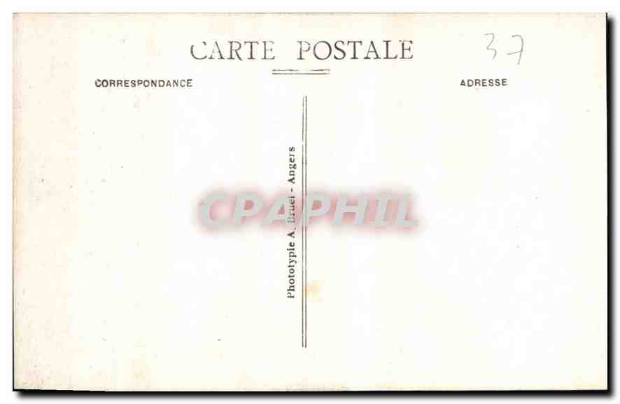 CPA Loches L'Hotel de Ville et la Porte Picoys  — Rückseite