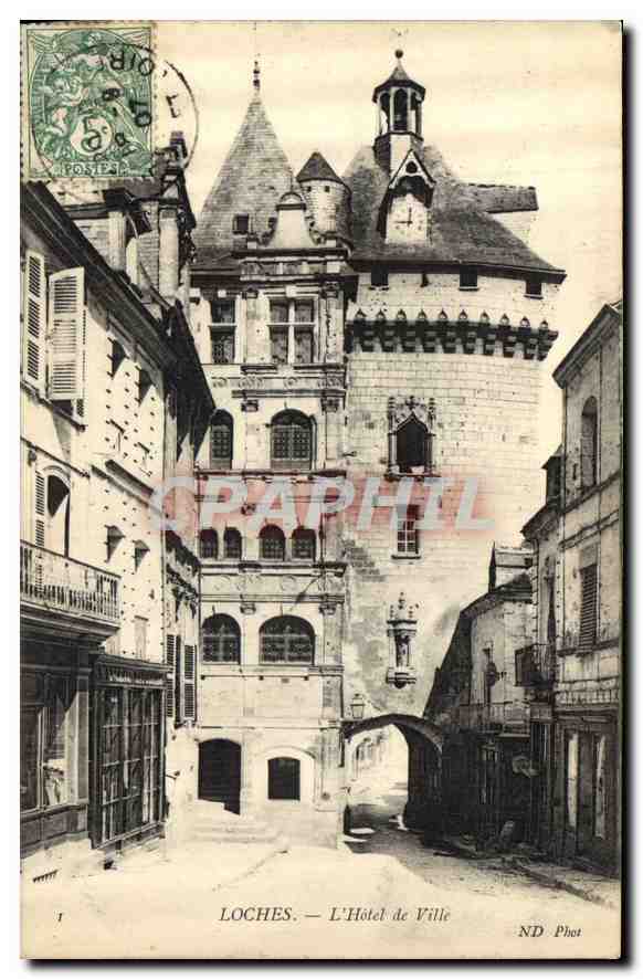 CPA Loches L'Hotel de Ville 