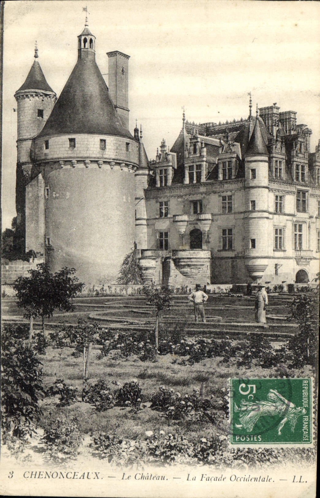 CPA Chenonceaux Le Chateau La Facade Occidentale 